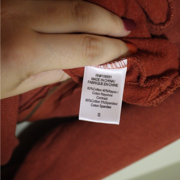 Young Fabulous & Broke Asymmetric Orange Turtleneck Sweater Dress Extra Small - Picture 10 of 13